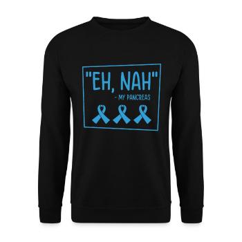 Diabetische Bauchspeicheldrüse - Unisex Pullover - Schwarz - Vorne - Alina (178cm) & Michal (187cm)