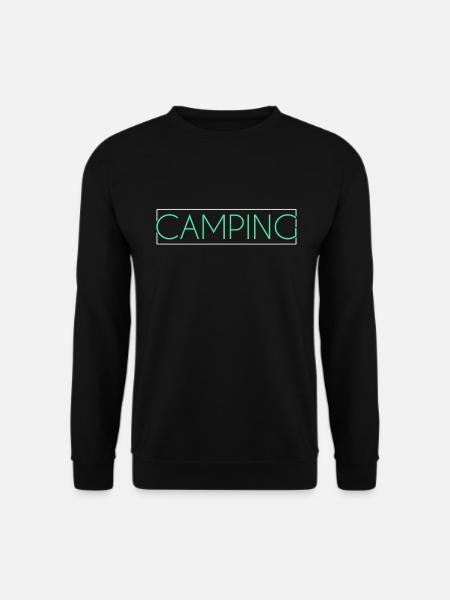 camping lettering - Unisex Sweatshirt - black