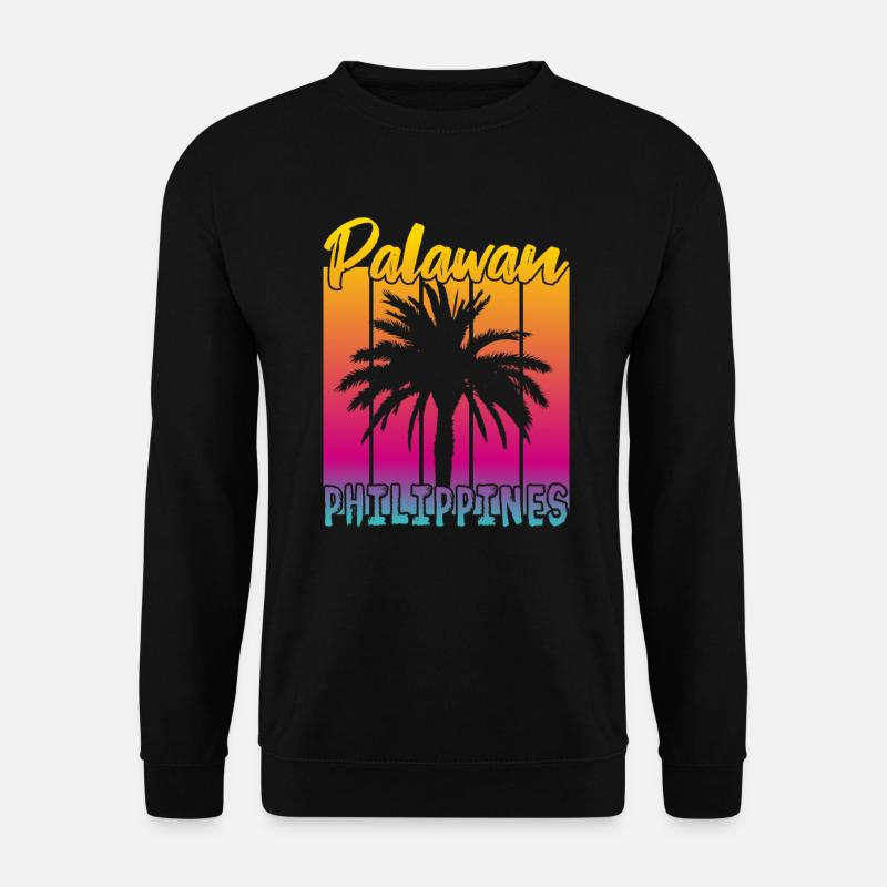 Palawan Philippines Coucher de soleil - Sweat-shirt Unisexe - noir