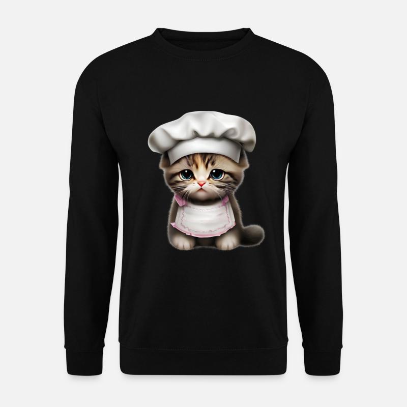 Chef Chat - Sweat-shirt Unisexe - noir