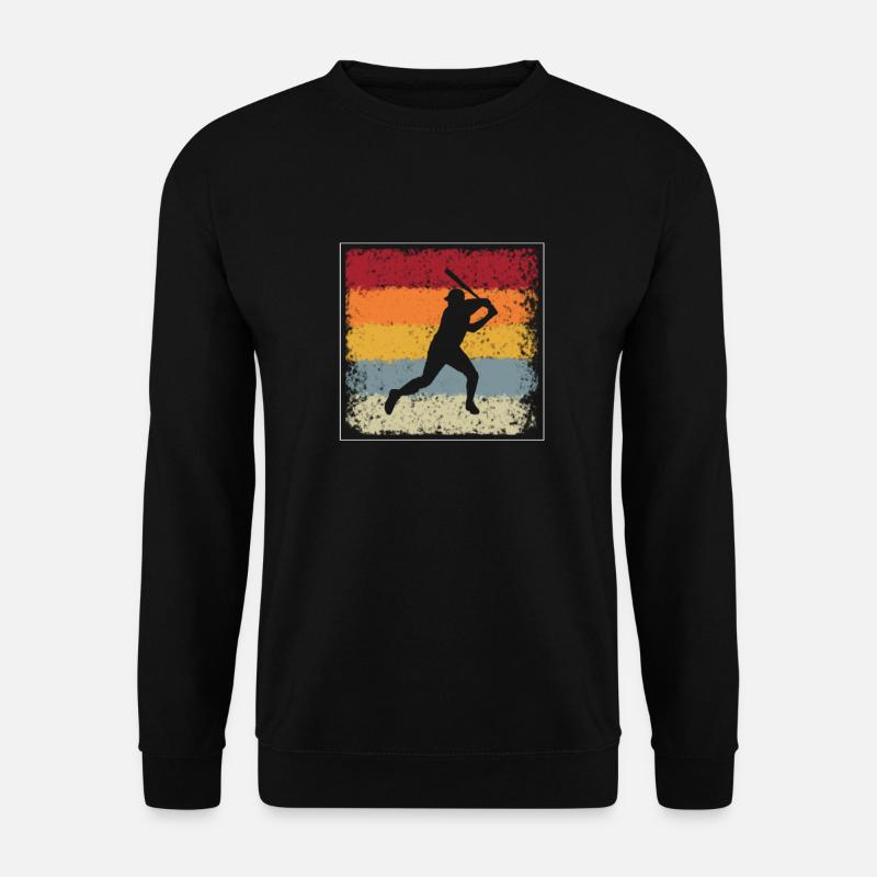 Baseball Retro - Unisex Pullover - Schwarz