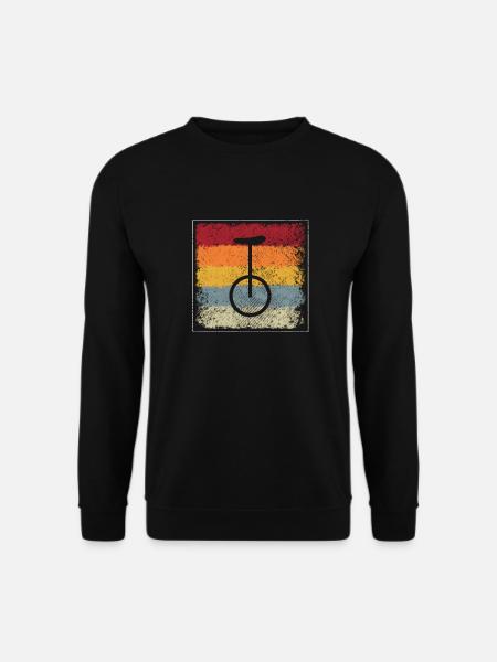 Unicycle Retro - Unisex Sweatshirt - black