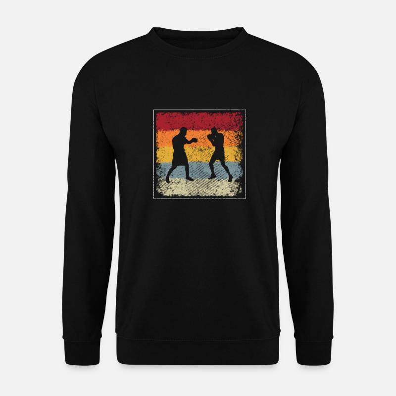 Boxe Rétro - Sweat-shirt Unisexe - noir