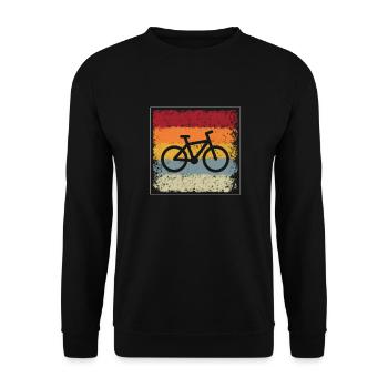 Vélo Rétro - Sweat-shirt Unisexe - noir - Devant - Alina (178cm) & Michal (187cm)