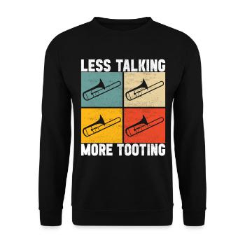 Posaune Trombone - Sweat-shirt Unisexe - noir - Devant - Alina (178cm) & Michal (187cm)