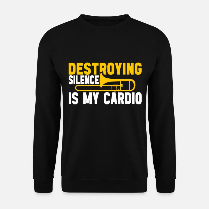 Posaune Trombone - Unisex Pullover - Schwarz