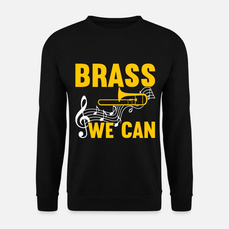 Posaune Trombone - Unisex Pullover - Schwarz
