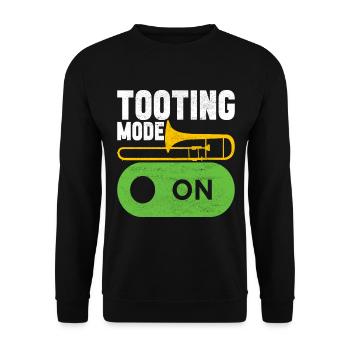 Posaune Trombone - Sweat-shirt Unisexe - noir - Devant - Alina (178cm) & Michal (187cm)