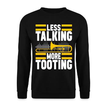 Posaune Trombone - Sweat-shirt Unisexe - noir - Devant - Alina (178cm) & Michal (187cm)