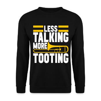 Posaune Trombone - Sweat-shirt Unisexe - noir - Devant - Alina (178cm) & Michal (187cm)
