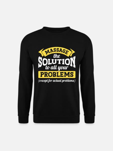 Massage Therapist Therapy Licensed Masseur - Unisex Sweatshirt - black