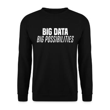 Internet Des Objets IOT Programmeur Admin IT - Sweat-shirt Unisexe - noir - Devant - Alina (178cm) & Michal (187cm)