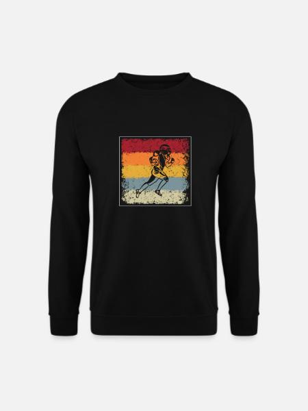 rugby football retro - Unisex Pullover - Schwarz