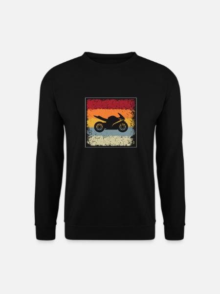 Motorcycle Retro - Unisex Sweatshirt - black