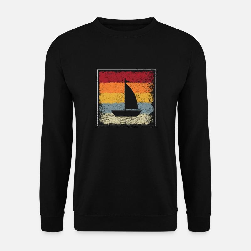 Segeln Retro - Unisex Pullover - Schwarz