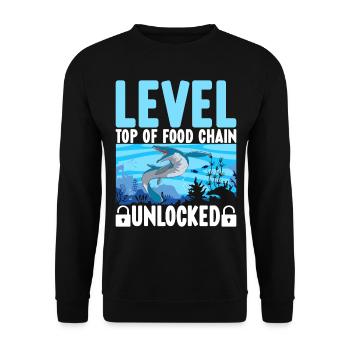 Mosasaurus Dinosaurier - Unisex Pullover - Schwarz - Vorne - Alina (178cm) & Michal (187cm)
