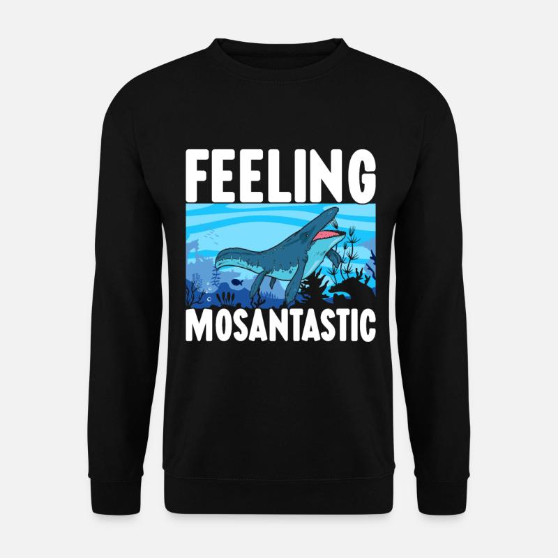 Mosasaurus Dinosaurier - Unisex Pullover - Schwarz