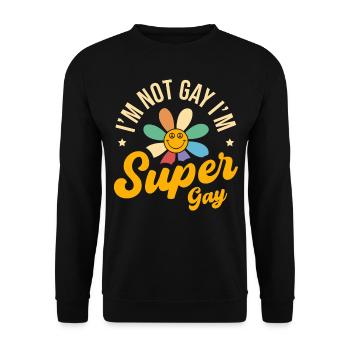 Fierté Gay Diversité sexuelle Gay Fierté gay - Sweat-shirt Unisexe - noir - Devant - Alina (178cm) & Michal (187cm)