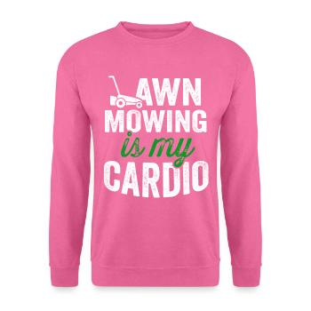 Rasenmäher Mähen Landschaftsbau Landschaftsgärtner - Unisex Pullover - Pink - Vorne