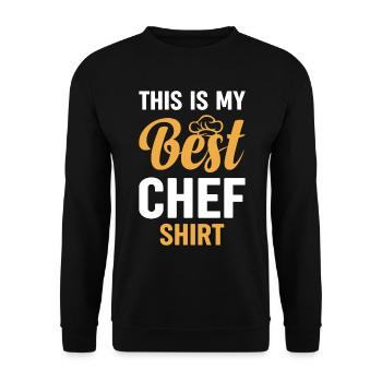 C’est ma meilleure chemise de chef restaurants culinaires be - Sweat-shirt Unisexe - noir - Devant - Alina (178cm) & Michal (187cm)