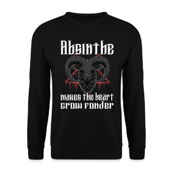 Satan Beelzebub Teufel Gothic Pentagram Mystisch - Unisex Pullover - Schwarz - Vorne - Alina (178cm) & Michal (187cm)