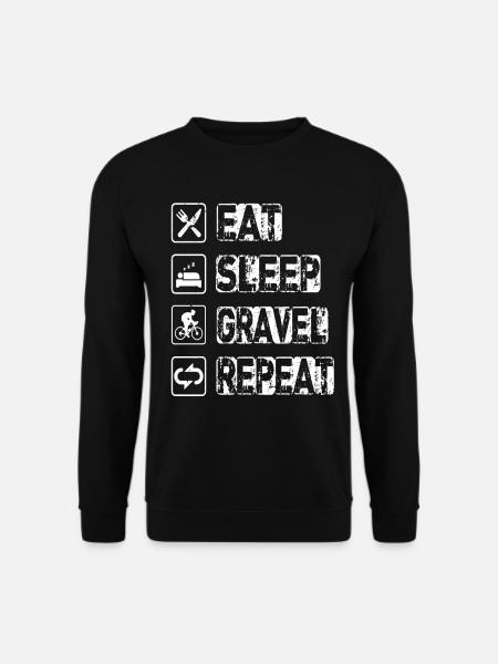 Eat Sleep Gravel Repeat - Unisex Pullover - Schwarz