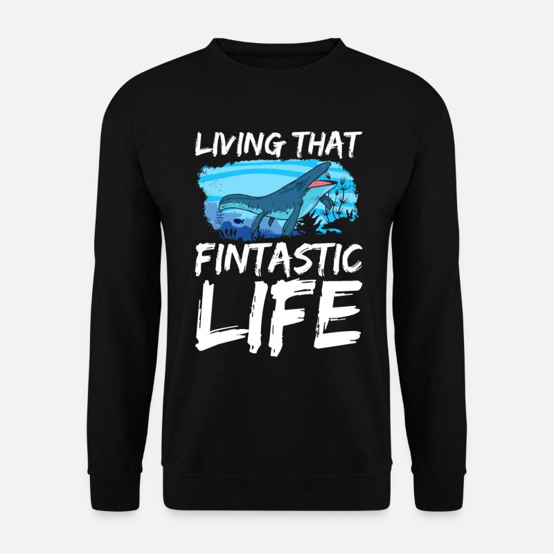 Mosasaurus Dinosaur - Unisex Sweatshirt - black