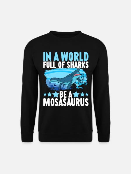 Mosasaurus Dinosaur - Unisex Sweatshirt - black