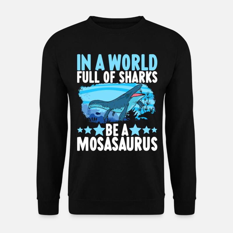 Mosasaurus Dinosaur - Unisex Sweatshirt - black