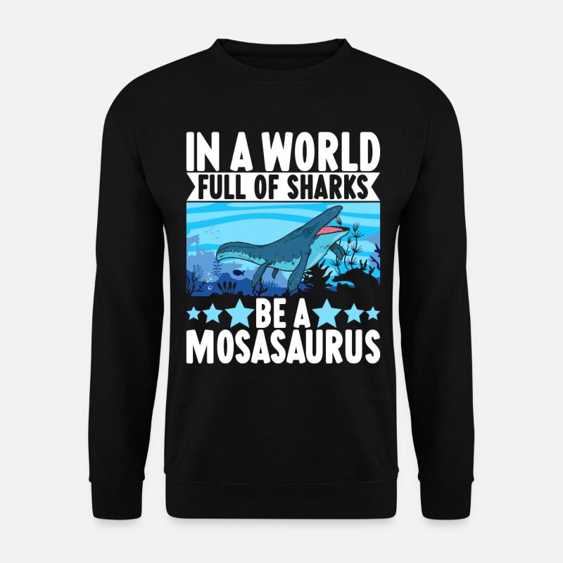 Mosasaurus Dinosaurier - Unisex Pullover - Schwarz