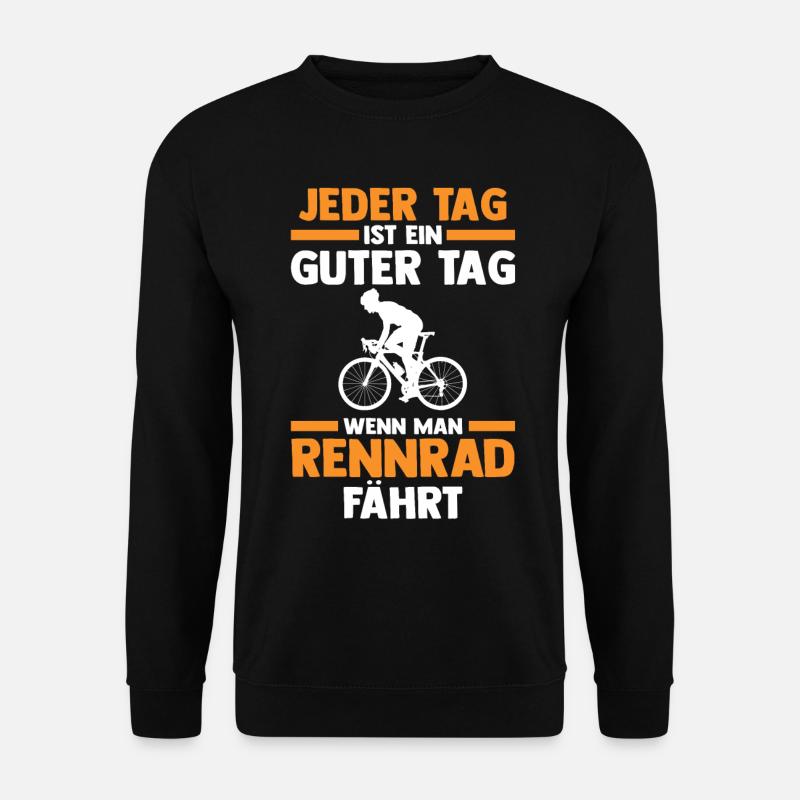 Fahrrad Rennradfahrer Rennrad - Unisex Pullover - Schwarz