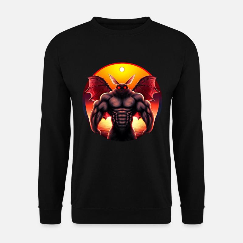 Mothman au coucher du soleil - Sweat-shirt Unisexe - noir