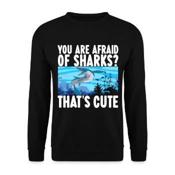 Mosasaurus Dinosaurier - Unisex Pullover - Schwarz - Vorne - Alina (178cm) & Michal (187cm)