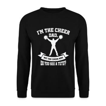 Cheerleader Proud Cheer Dad Cheerleading Beer - Unisex Sweatshirt - black - Front - Alina (178cm) & Michal (187cm)