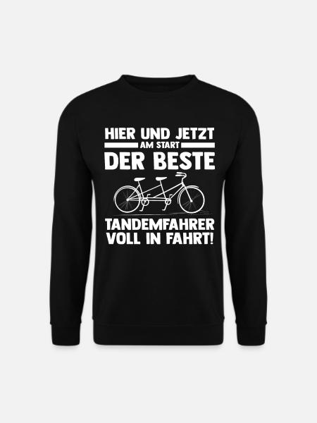 Fahrrad Radfahrer Tandem - Unisex Pullover - Schwarz