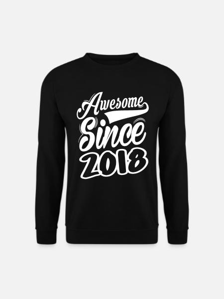 Awesome Since 2018 - Unisex Sweatshirt - black