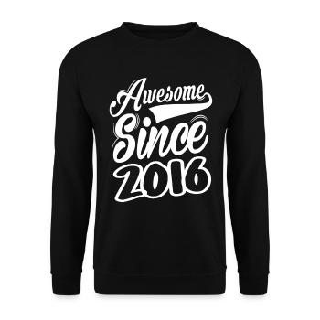 Génial depuis 2016 - Sweat-shirt Unisexe - noir - Devant - Alina (178cm) & Michal (187cm)