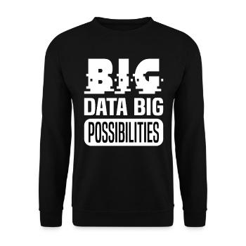 Internet Of Things IOT Programmer Admin IT - Unisex Sweatshirt - black - Front - Alina (178cm) & Michal (187cm)