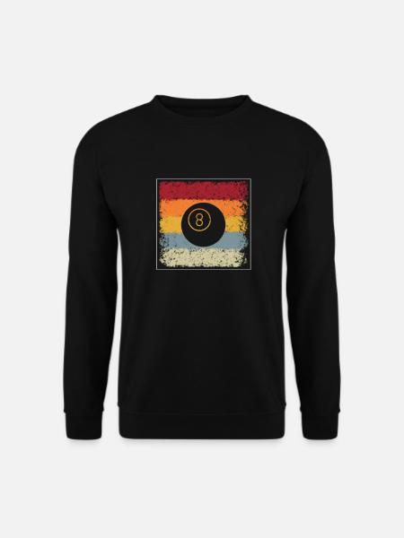 Billiard Retro - Unisex Pullover - Schwarz