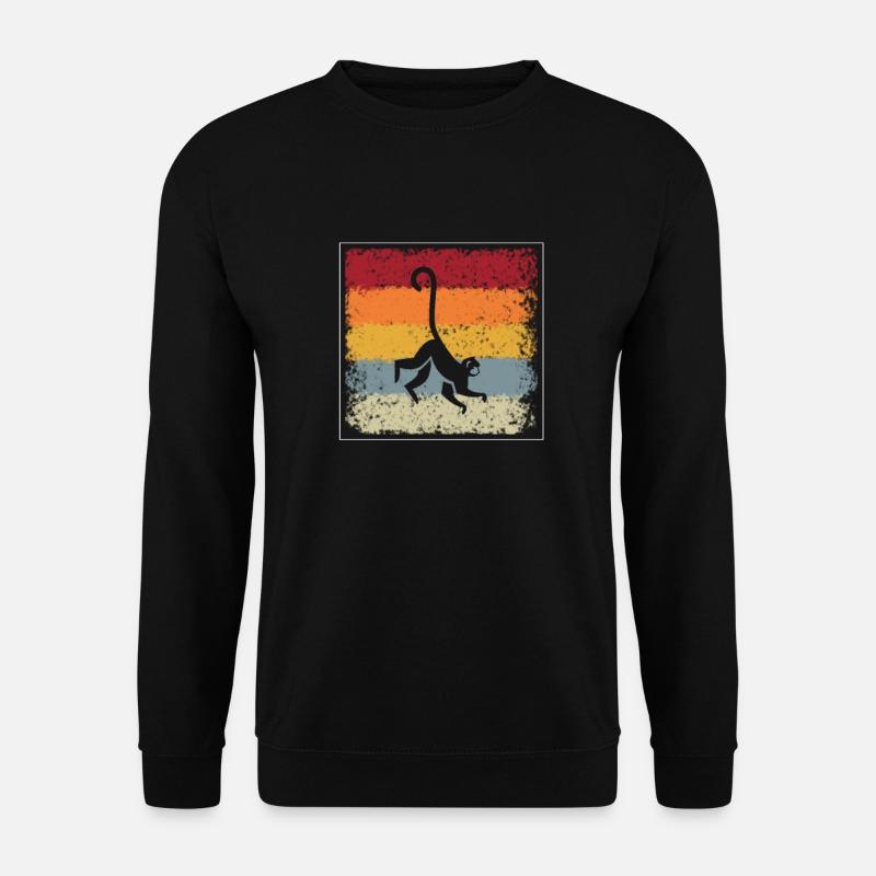 Monkey Retro - Unisex Sweatshirt - black