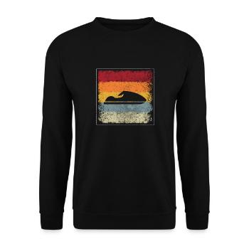 Jet Ski Rétro - Sweat-shirt Unisexe - noir - Devant - Alina (178cm) & Michal (187cm)