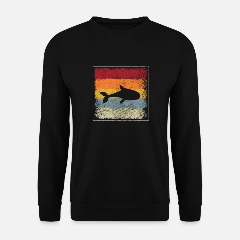Fish Retro - Unisex Sweatshirt - black