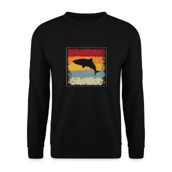 Hai Retro - Unisex Pullover - Schwarz - Vorne - Alina (178cm) & Michal (187cm)