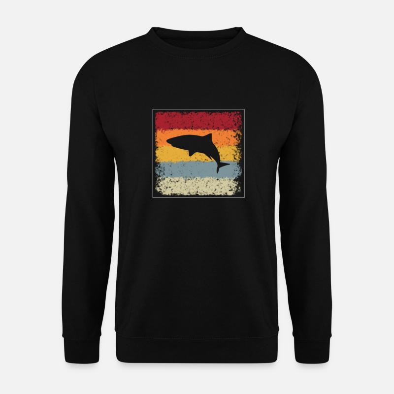 Shark Retro - Unisex Sweatshirt - black