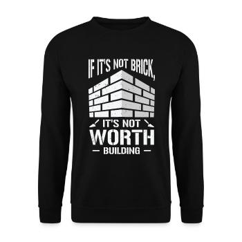 Maçonnerie, maçonnerie, maçonnerie, maçonnerie - Sweat-shirt Unisexe - noir - Devant - Alina (178cm) & Michal (187cm)