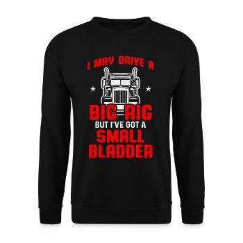 Truck Driver Trucker Driving - Unisex Sweatshirt - black - Front - Alina (178cm) & Michal (187cm)