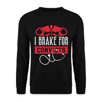 Infirmière infirmière correctionnelle - Sweat-shirt Unisexe - noir - Devant - Alina (178cm) & Michal (187cm)
