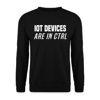 Internet Of Things IOT Programmer Admin IT - Unisex Sweatshirt - black - Front - Alina (178cm) & Michal (187cm)