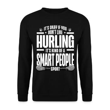 Irish Hurling Hurling Team Ireland Play - Unisex Sweatshirt - black - Front - Alina (178cm) & Michal (187cm)