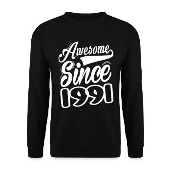 Génial depuis 1991 - Sweat-shirt Unisexe - noir - Devant - Alina (178cm) & Michal (187cm)